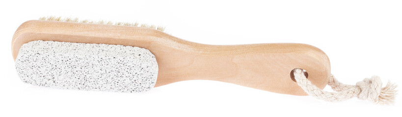 stone scrub foot hygiene tool isolated on white background