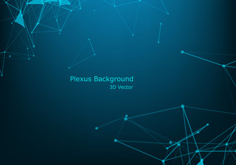 Network connection dots and lines. Technology background. Plexus. Big data background. Illustration.