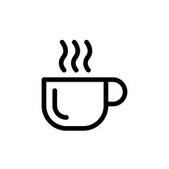Cup of coffee icon vector symbol illustration