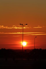 SUNSET SKY SUN SUNRISE ORANGE