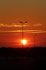 SUNSET SKY SUN SUNRISE ORANGE