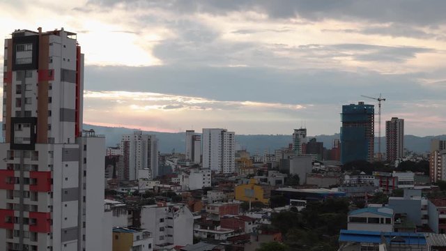 4k res sunset timelapse in Bucaramanga Colombia