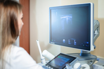 Ultrasound test.