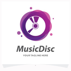 Music Disc Logo Design Template