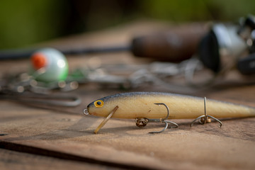 Floating swim lure, fishing for predatory fish  © Don Mroczkowski
