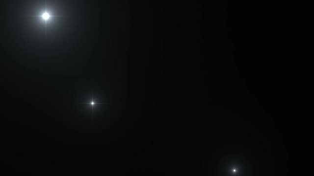 Flash Lights Lens Flares space