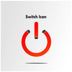 Switch icon use for turn on or turn off
