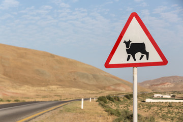 Road to the mountains. Xizi, Azerbaijan, road to the mountains