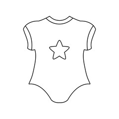 clothes baby isolated icon vector ilustration