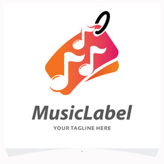 Music Label Logo Design Template