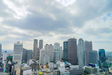 Cityscape - High-rise buildings in Tokyo, Japan.