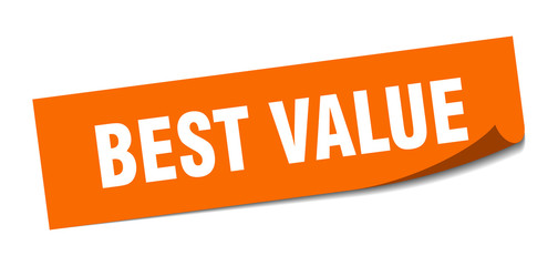 best value sticker. best value square isolated sign. best value