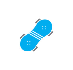 Skateboarding related icon on background for graphic and web design. Simple illustration. Internet concept symbol for website button or mobile app.