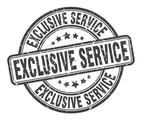 exclusive service stamp. exclusive service round grunge sign. exclusive service