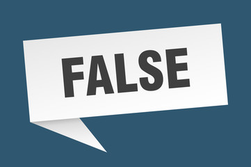 false