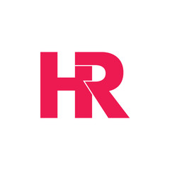 Obraz premium letter hr linked geometric logo vector