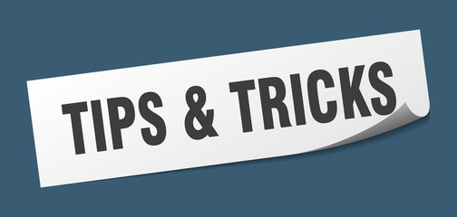 tips & tricks sticker. tips & tricks square isolated sign. tips & tricks