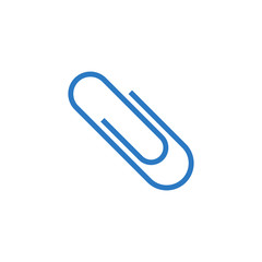 Paper Clip related vector glyph icon. Isolated on white background. Vector illustration.