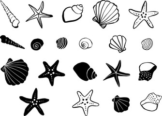 海　手描き　素材