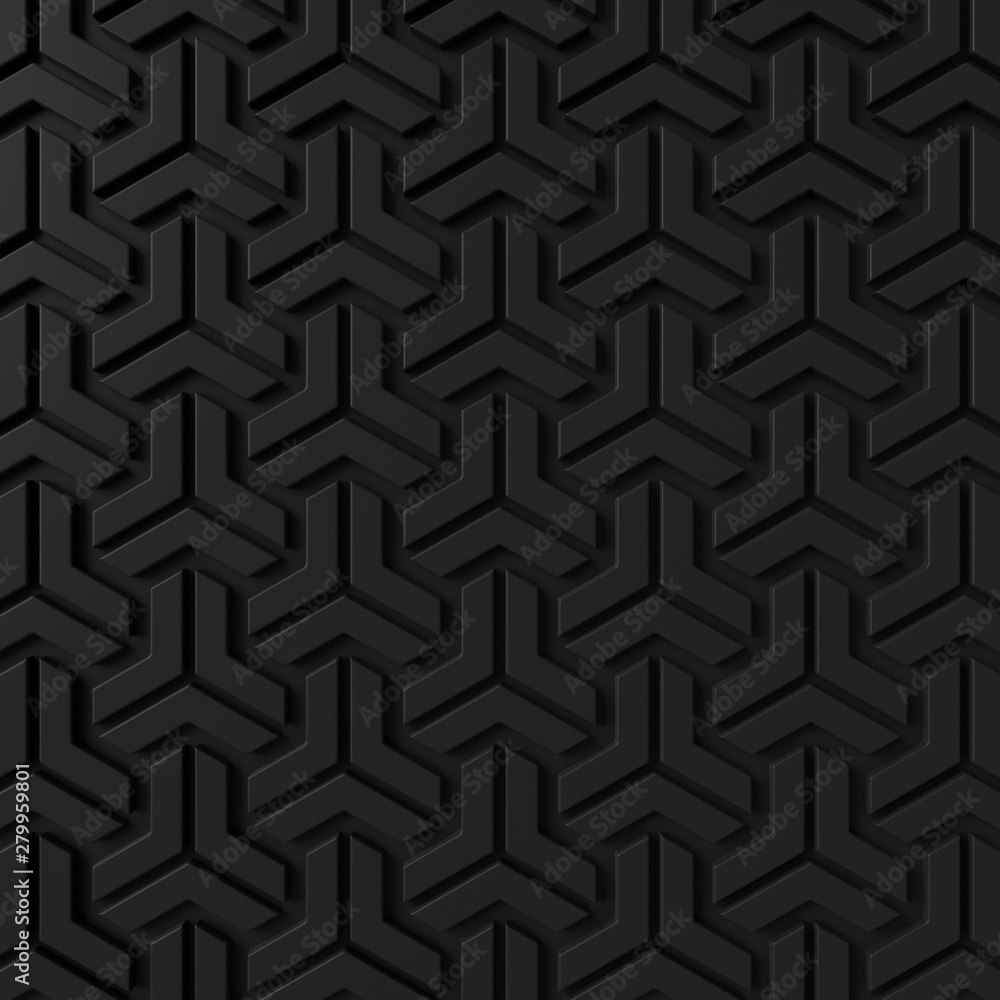 Wall mural abstract background of modern tile wall. 3d rendering.
