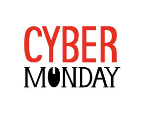 Cyber Monday handmade lettering for banners, labels, prints, posters, web. Vector illustration.