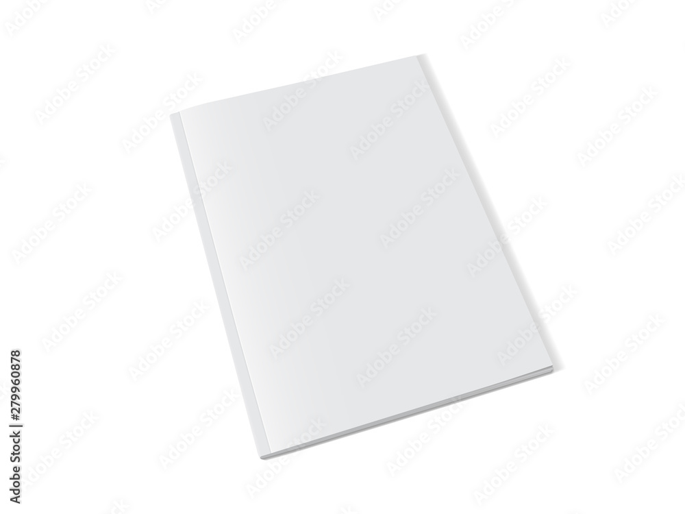 Canvas Prints white magazine on white background mock up