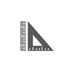 Measuring tool icon on background for graphic and web design. Simple illustration. Internet concept symbol for website button or mobile app.