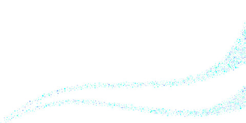 Blue, cyan, turquoise glitter stars confetti