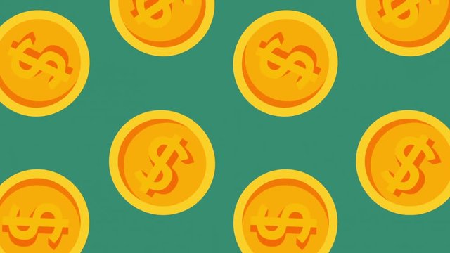 rain of coins financial pattern hd