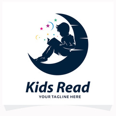 Kids Read Logo Design Template