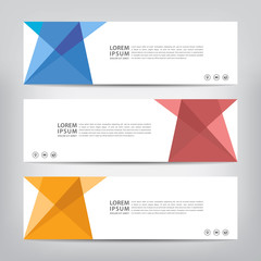 modern abstract banner template, vector illustration