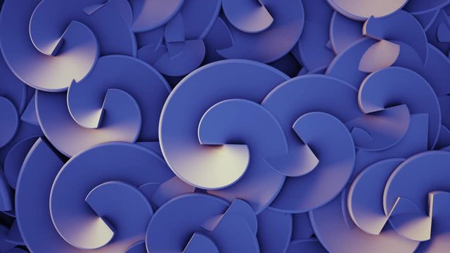 Blure spirals in perfect loop background