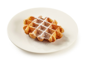 freshly baked belgian waffle