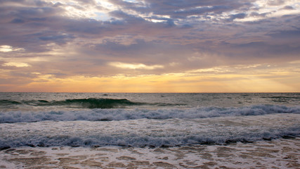 Sunset on the beach, Karon, Phuket, Thailand