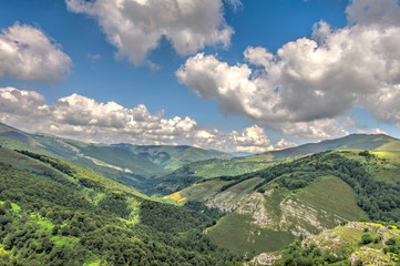 Fototapeta na wymiar Saja-Besaya Natural Park, Cantabria, Spain