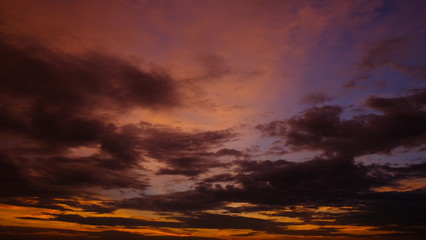 Obraz premium Beautiful sky with clouds background, Sky with clouds weather nature cloud blue, Blue sky with clouds and sun, Clouds At Sunrise.