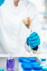 Fototapeta premium Soil Testing. Laboratory Analysis