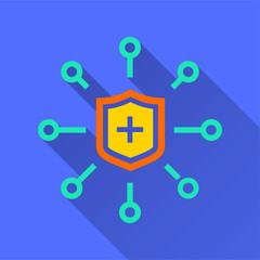 Data security - vector icon for graphic and web design.