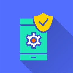 Data security - vector icon for graphic and web design.