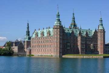 The castle of Frederiksborg at Hillerod, Denmark