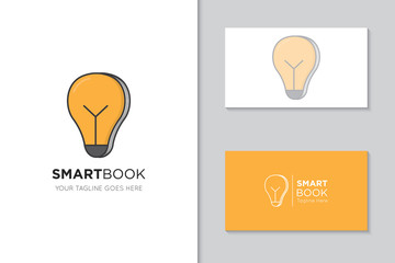 smart book logo and icon vector illustration design template
