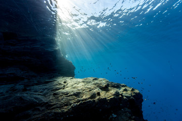 Underwater Cliff Croatia