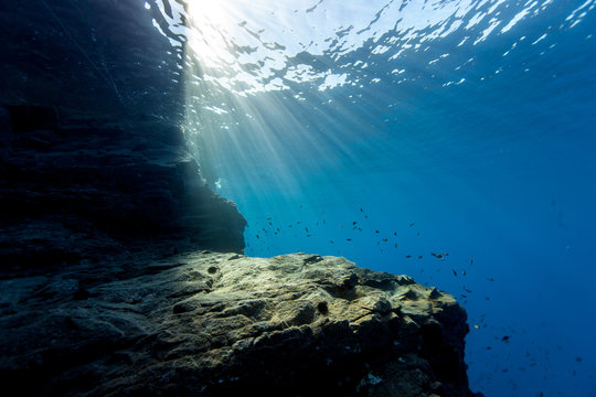 Underwater Cliff Croatia