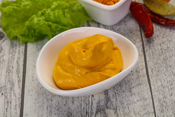 Curry sauce in the bowl