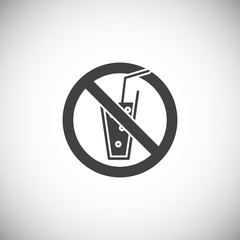 Diet related icon on background for graphic and web design. Simple illustration. Internet concept symbol for website button or mobile app.