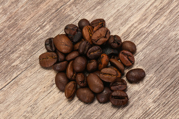Roasted coffee beans for cooking