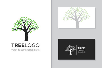 tree logo and icon vector illustration design template