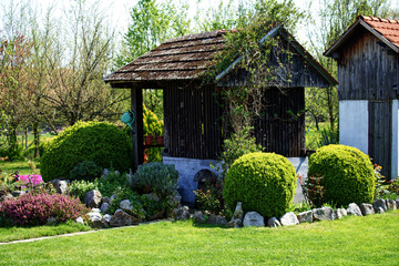 house in garden