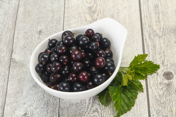 Fresh ripe sweet black currant