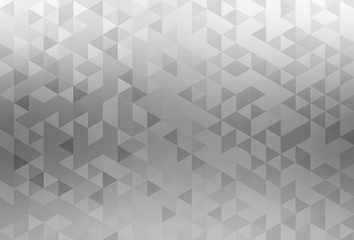 Triangular silver mosaic background. Geometry creative abstract trend. Metallic shimmer.